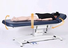 Electric massage table EL02Hwith adjustable height backrest2-section