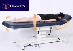 Electric massage table EL02Hwith adjustable height backrest2-section