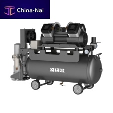 Dental air compressor SS Series pistonon castersoil-free