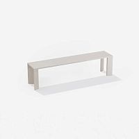 Contemporary garden bench GRANDE ARCHEpainted aluminumwithout backrestwithout armrests