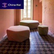 Contemporary ottoman Brookfabricother shapeswith removable cover