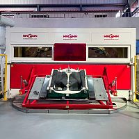 Robotic cutting machine ABB 2600 waterjetfor composite materialsfor fabrics