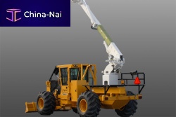 Trailer-mounted crane AD610Cderrickall-terraintransport