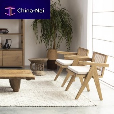 Contemporary chair BRUNOindoorrattanoak base