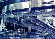 Air conveyor POSIJEThorizontaltransportfor empty PET/HDPE bottles
