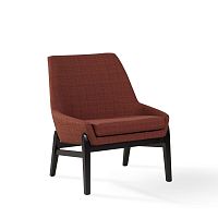 Contemporary armchair TEVEfabricoakmetal
