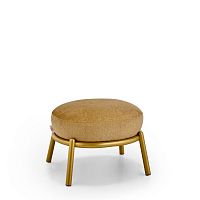 Contemporary pouf DROPfabricsteeloval