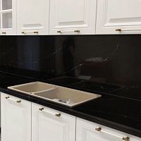 Solid Surface countertop CALACATTA HW6813-1kitchenbathroomblack