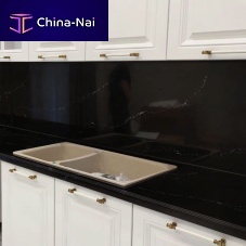 Solid Surface countertop CALACATTA HW6813-1kitchenbathroomblack