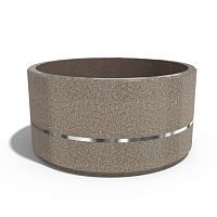 Fiber-reinforced concrete planter 272high-performance concretechromemarble