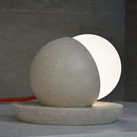 Table lamp LUNAblown glassstoneoriginal design