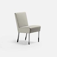 Contemporary chair HOLIDAYfabricleathermetal base