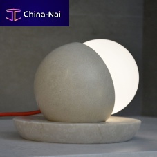 Table lamp LUNAblown glassstoneoriginal design