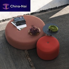 Contemporary pouf DOUBLE 031fabricpolyesternylon