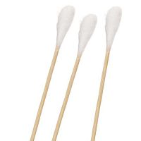 Plastic swab cottonwoodensterile