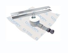Stainless steel floor drain AQUA-GO LINEARfor showergratedwith horizontal outlet