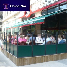 Contemporary fixed balustrade WINDSCREENSaluminumcommercialexterior