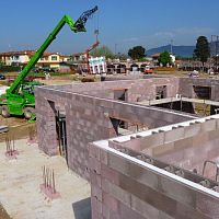 Concrete shuttering block BIOPLUS®for wall