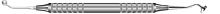 Double dental plugger 23-106-046for dental restorationsfor implantologystainless steel