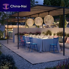 Contemporary ceiling light NANS PF/80sphericalaluminumstainless steel