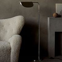 Floor-standing lamp WINGpolished aluminumcontemporarycorded