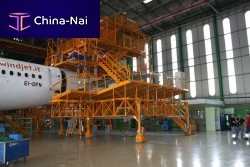 Aircraft nose dock tailmovableadjustable