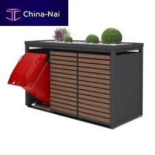 Recycling trash bin enclosure STYLEOUT® 120/240 homealuminium