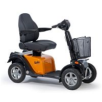 Electric mobility scooter Solo4-wheelwith basket