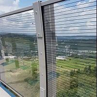 Pre-cast noise barrier SOUNDSTOP PREMIUMpolyamidefor fencingwith steel framework