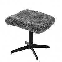 Contemporary footrest KELLYaluminiumsheepskin