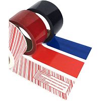 Sealing adhesive tape redbluetamper-evident