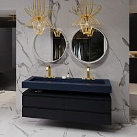 Wall-mounted washbasin SAGITTA PLUS SLIMCorian®customcustomizable