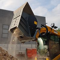 Crusher bucket CBF-L 120 for backhoe loadersfor excavatorsfor skid steer loaders