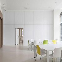 Sliding partition VARIFLEX 100glasslaminatealuminum