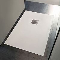 Rectangular shower base C7010Pabove floorrecessedflush