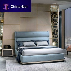 Double bed LE29 GALILEOcontemporaryupholsteredwith headboard