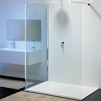 Walk-in shower cubicle MR-2glasswith hinged doorrectangular