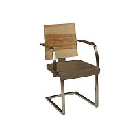 Contemporary chair PECANO indooroakleather