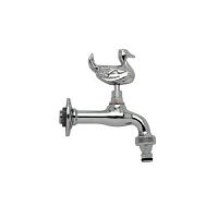 Drinking fountain single tap ANATRA Kwall-mountedchrome-plated brassgarden