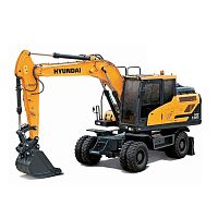 Medium excavator HW140 rubber-tireddieselconstruction
