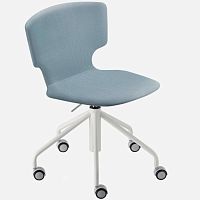 Contemporary chair ENNA / 52Cindoorfabricleather