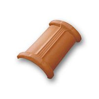 Roof ridge tile doubleclaysmooth