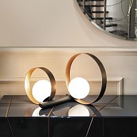 Table lamp BUBBLE DUO DT painted metalglasscontemporary