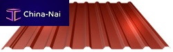 Corrugated sheet metal LP 20 DKribbedsteelfor facade cladding