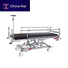 Transport stretcher trolley hydraulicheight-adjustablewith adjustable backrest