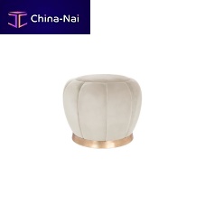 Contemporary stool FLORENCE STOOLvelvetpolished brass basecommercial