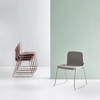 Contemporary chair HUGindoorlaminated woodpolymer