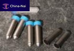 Cylindrical vial stainless steelwith cap