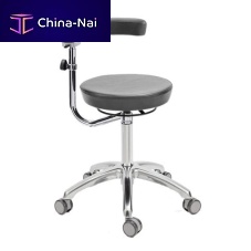 Dental stool Td-600height-adjustableon casterswith backrest