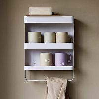 Wall-mounted shelf Campingcontemporarypowder-coated steelbathroom